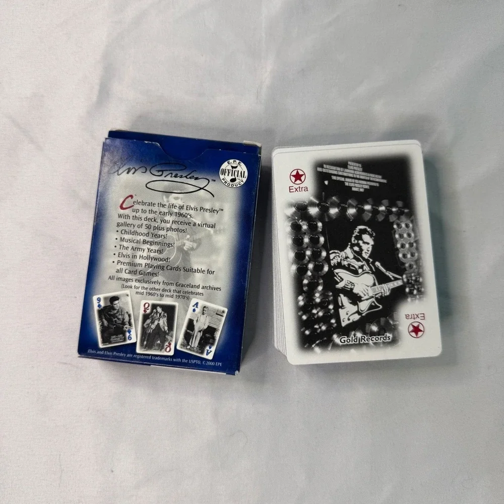 Elvis Presley Playing Cards Official Graceland Gallery Early 1960s Deck 2000 EPE